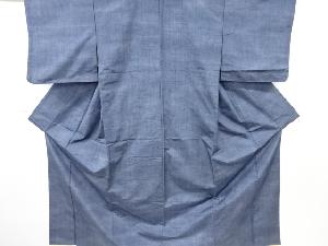 雨縞織出し手織り紬着物